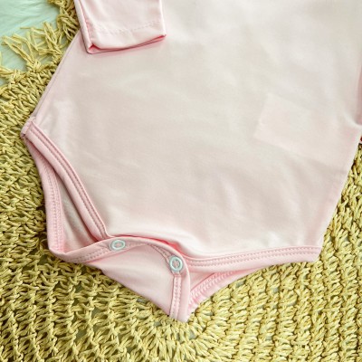 Body Manga Longa em Malha Térmica com Proteção UV50+- Rosa